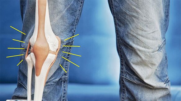 dolore all'articolazione del ginocchio